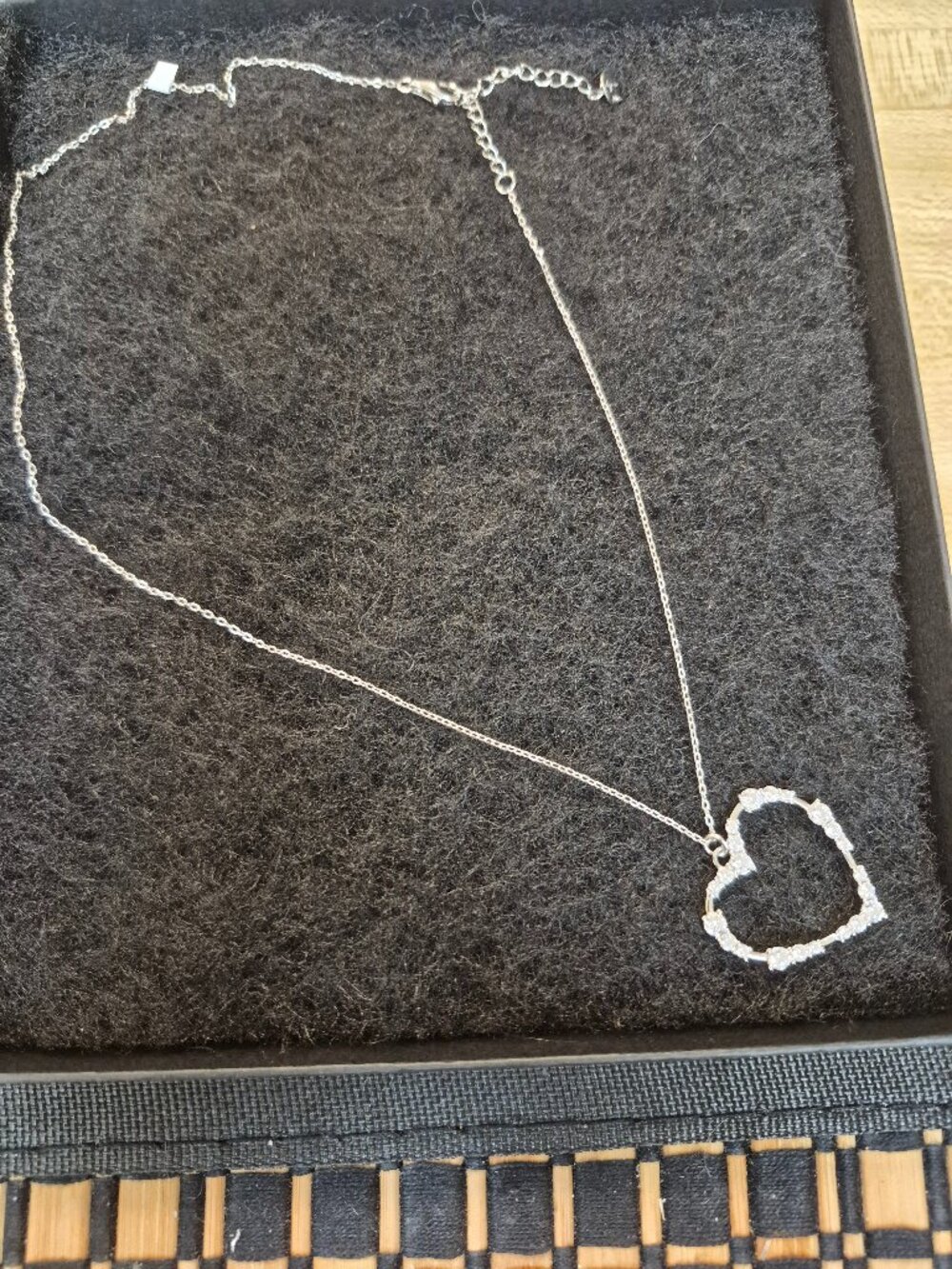 Trendy Heart Sterling pendant w/ chain